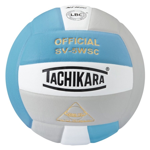 Tachikara Leather Indoor Volleyball Navy Silver 