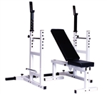 WEIGHT BENCH AND RACK ADJ.