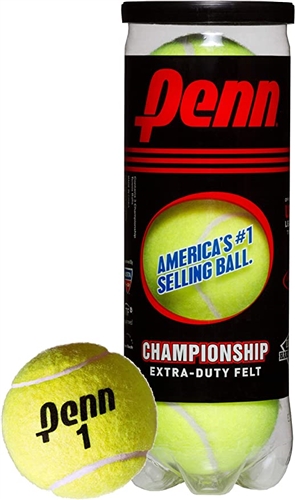 TENNIS BALLS PENN CHAMPIONSHIP EXTRA DUTY 3/TUBE. LIMITED QTY AVAILABLE