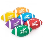 FOOTBALL RUBBER COLORED JUNIOR SET OF SIX